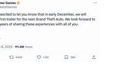 R星官宣GTA6预告片将于12月初发布此为R星首次公布GTA6有关内容值得期待详情