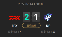 《LOL》2022LPL春季赛常规赛2月14日FPX VS UP比赛视频