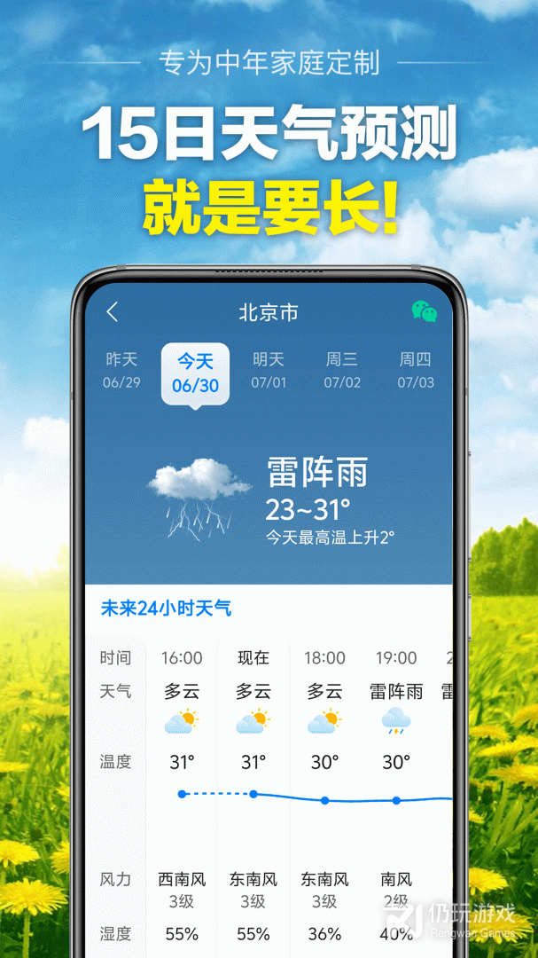 当准天气