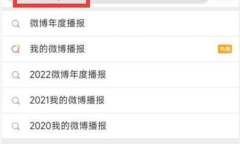 微博2022年度报告查看方法