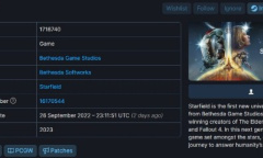 《星空》Steam页面更新 或将开启预购