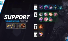 《英雄联盟手游》2.4d版本辅助强度榜