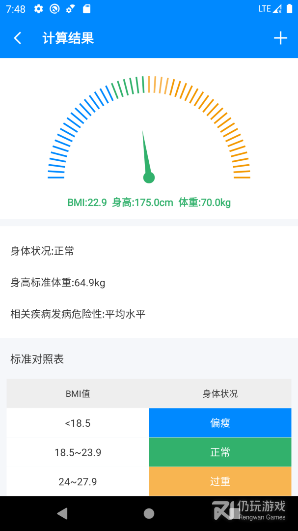 BMI计算器