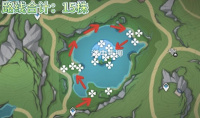 原神4.2版湖光铃兰高效采集路线攻略