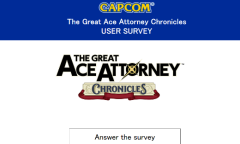 卡普空《大逆转裁判：编年史》问卷调查 暗示新作