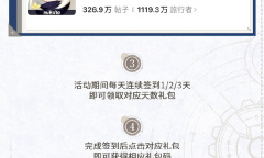 原神超话4.2版本第一期签到活动现已上线