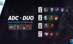 《英雄联盟手游》2.4d版本射手强度榜