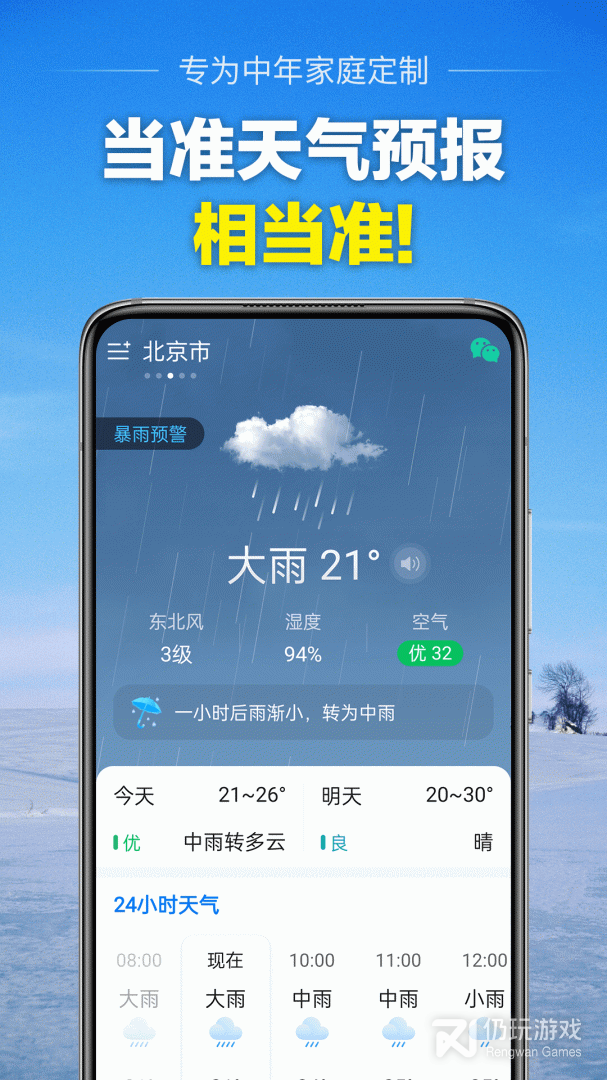 当准天气