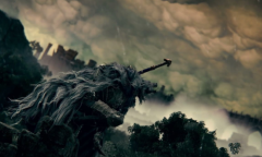 《艾尔登法环》推特公开新图 崩裂天地的狼