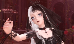 《闪耀暖暖》玫瑰倾颓之夜套装展示