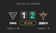 《LOL》2022LPL春季赛常规赛2月11日OMG VS V5比赛视频
