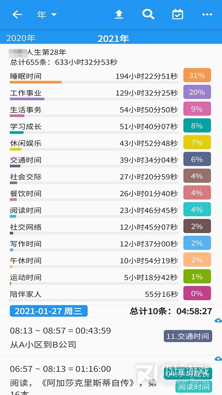 时间统计