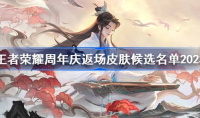 王者荣耀周年庆返场皮肤候选名单一览2023
