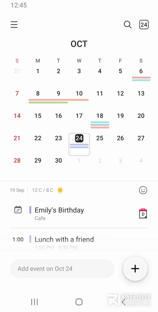 Samsung Calendar