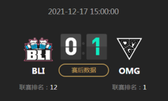 《LOL》2021德玛西亚杯小组赛12月17日BLI VS OMG比赛视频