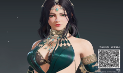 《永劫无间》绿眸黑发迦南捏脸数据分享