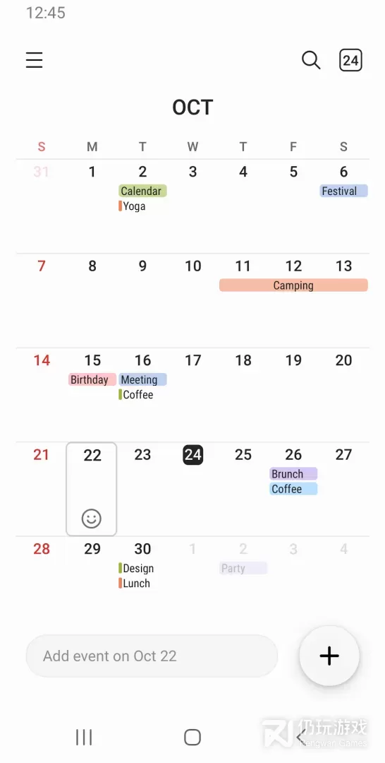 Samsung Calendar