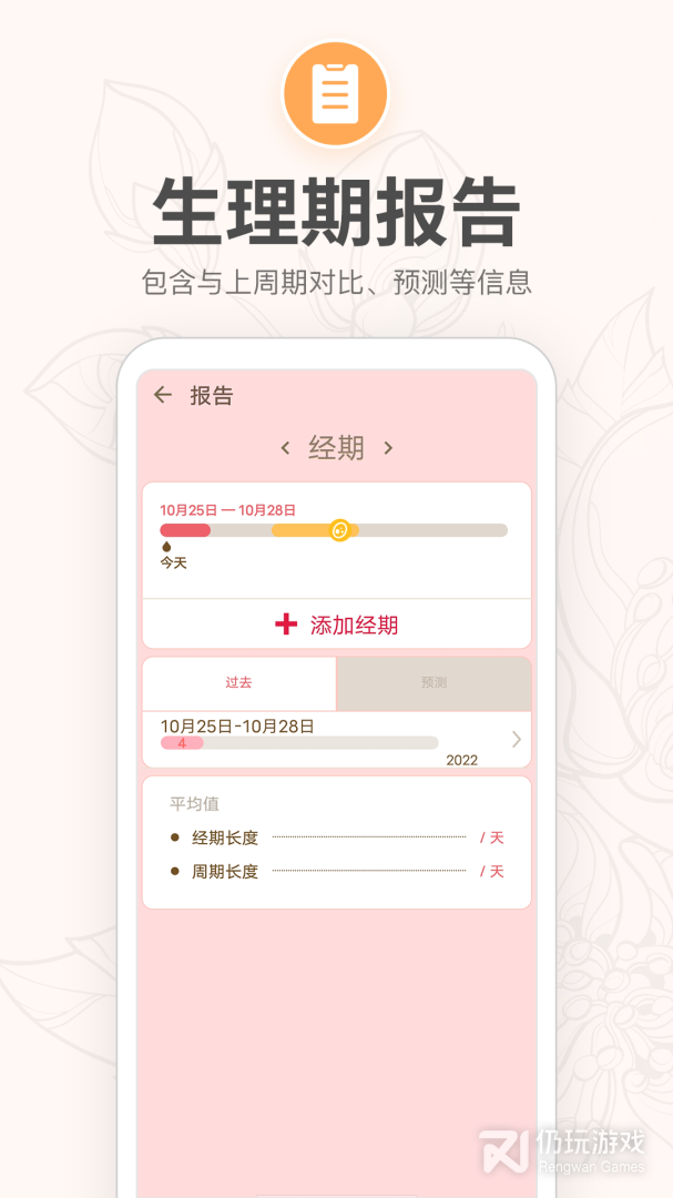月经期提醒日历