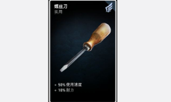 《喋血复仇》螺丝刀介绍