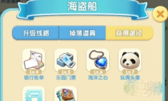 女孩与海海盗船的合成